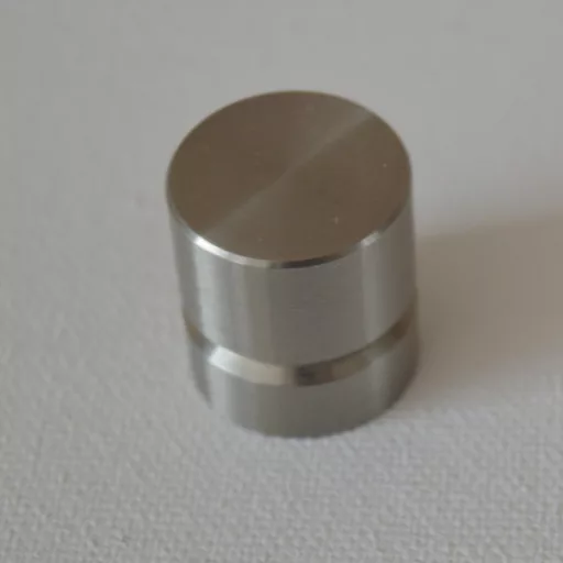 VIEFE ACER Metall-Möbelknopf, Edelstahl, gebürstet, 23 mm Durchmesser