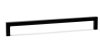 VIEFE U - Metall-Möbelgriff, Farbe Schwarz , Bohrung 128 mm  