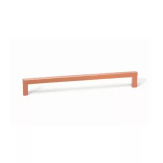   VIEFE U - Metall-Möbelgriff, kupferfarben gebürstet, Bohrung 160 mm  