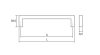 VIEFE U - Metall-Möbelgriff, Farbe Nickel gebürstet, Bohrung 320 mm  
