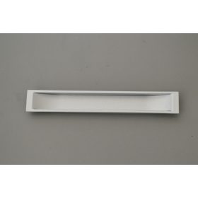   Króm, négyszögletes, műanyag süllyeszthető bútorfogantyú