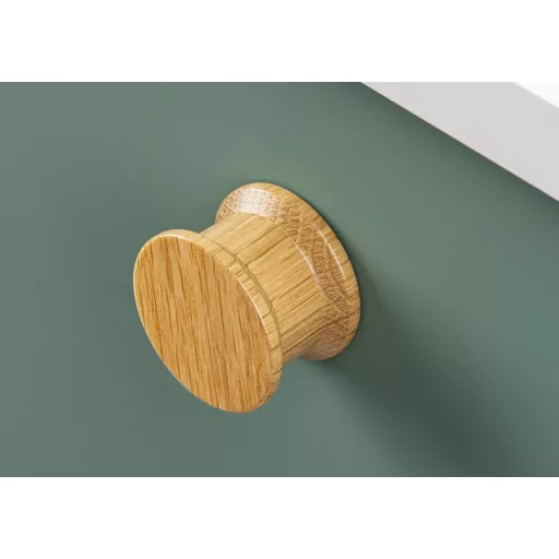 VIEFE OH! WOOD Massivholz-Möbelknopf, Eiche 40 mm Durchmesser