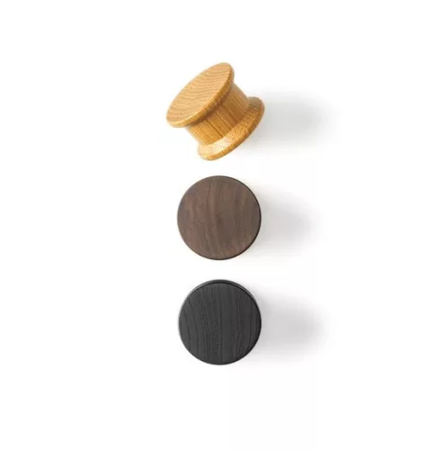 VIEFE OH! WOOD Tömörfa bútorgomb, tölgy színben 40 mm átmérő
