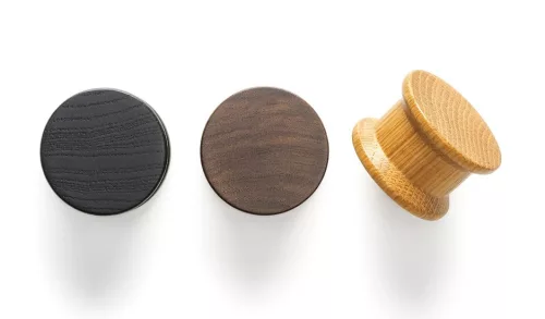 VIEFE OH! WOOD Massivholz-Möbelknopf, Walnuss 40 mm Durchmesser