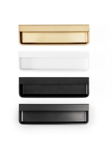 VIEFE MOULE Fém fogantyú, bemarható, Matt fehér színű