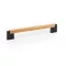 VIEFE DUO MINI  fa-fém bútorfogantyú 160 mm, szürke-tölgy