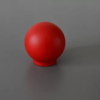 BALA Möbelknauf aus Holz, Farbe rot