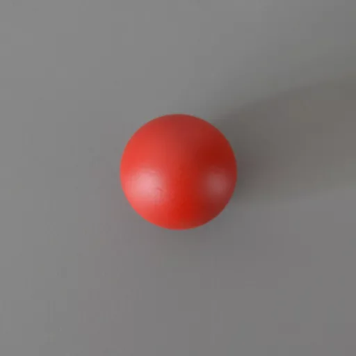 BALA Möbelknauf aus Holz, Farbe rot