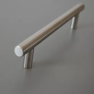   HRAZDA-Metall-Möbelgriff, Hohlstange, Edelstahl-Imitatfarbe, BA 160 mm