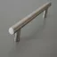 HRAZDA-Metall-Möbelgriff, Hohlstange, Edelstahl-Imitatfarbe, mit 224 mm BA