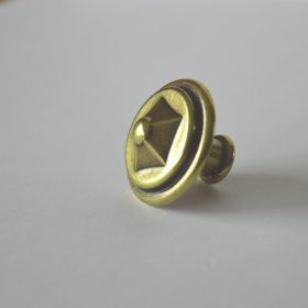 Möbelknopf aus Metall, Bronze glänzend