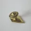 Möbelknopf und Sockel aus Metall, Bronze glänzend