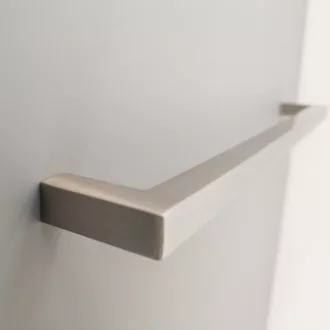   STRETCH Möbelgriff aus Metall, Farbe Nickel gebürstet, Bohrung 320 mm