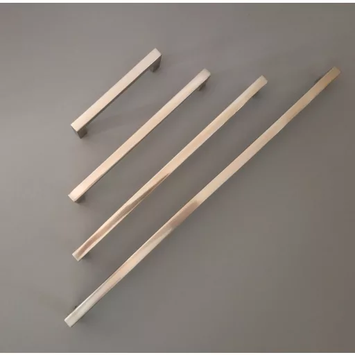 STRETCH fém bútorfogantyú, csiszolt nikkel színű, 160 mm furattávval