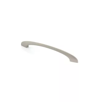 SWOOSH Möbelgriff aus Metall, satin nickel farbe, 160 mm BA
