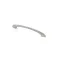 SWOOSH 160, fém bútorfogantyú, satin nikkel  színű, 160 mm furattávval