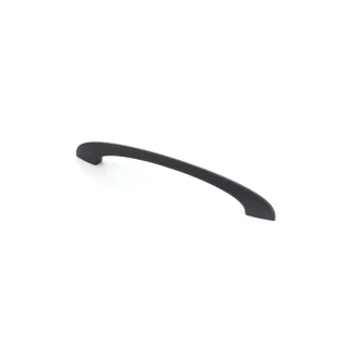   SWOOSH Möbelgriff aus Metall, antik schwarz farben, 160 mm BA