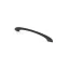 SWOOSH Möbelgriff aus Metall, antik schwarz farben, 160 mm BA