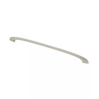 SWOOSH Möbelgriff aus Metall, satin nickel farbe, 320 mm BA