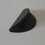 EMOJIE Matt schwarzer, gebogener Möbelgriff, Lochabstand 64 mm