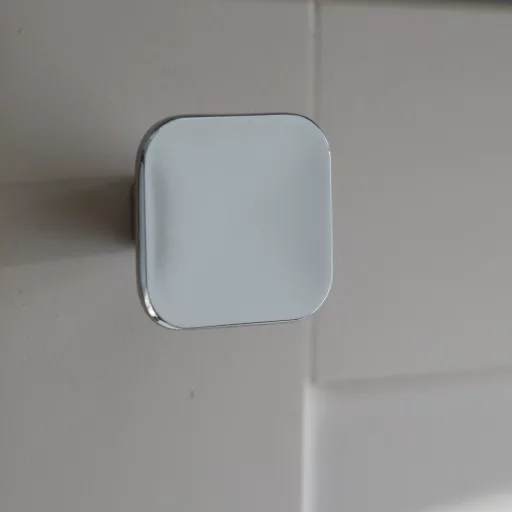 SCOOP Metall-Möbelknopf, Chrom glänzend