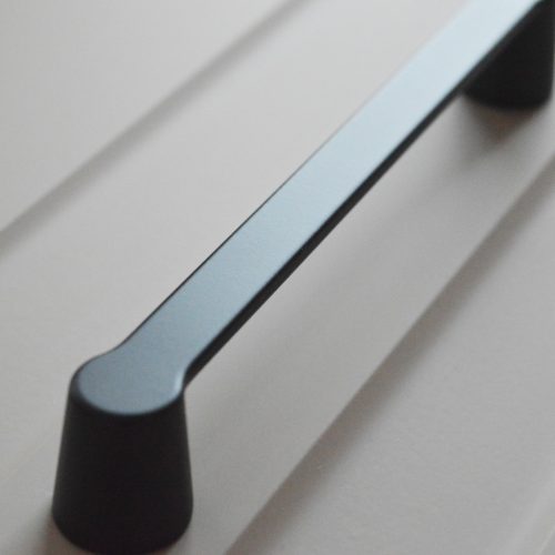 11_4167_12 BUFFER Möbelgriff, Metall, Matt Schwarz 160 mm Lochabstand