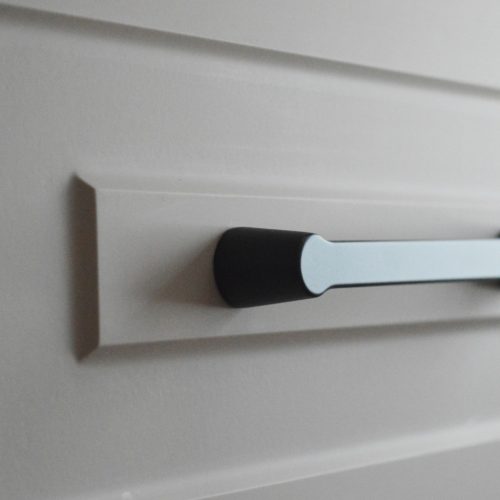 11_4167_12 BUFFER Möbelgriff, Metall, Matt Schwarz 160 mm Lochabstand