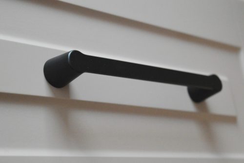 11_4167_12 BUFFER Möbelgriff, Metall, Matt Schwarz 160 mm Lochabstand