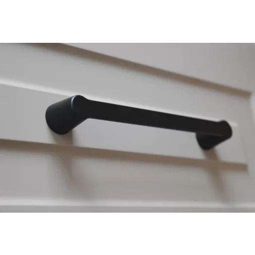 11_4167_12 BUFFER Möbelgriff, Metall, Matt Schwarz 160 mm Lochabstand