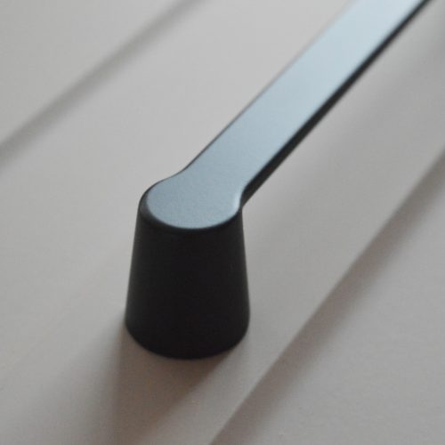 11_4167_12 BUFFER Möbelgriff, Metall, Matt Schwarz 160 mm Lochabstand