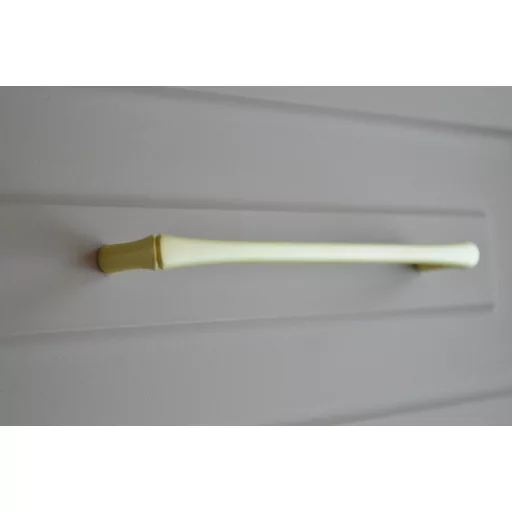 BAMBOO-Möbelgriff, Metall, goldfarben matt 160 mm Lochabstand