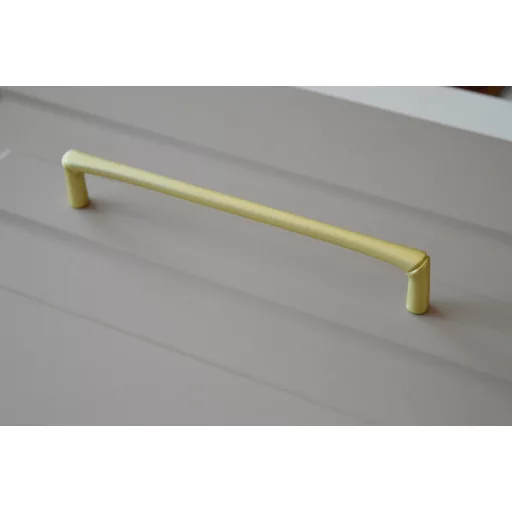 BAMBOO-Möbelgriff, Metall, goldfarben matt 160 mm Lochabstand