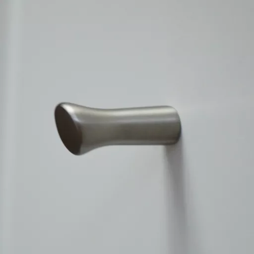 BAMBOO, Metall-Möbelknopf in Satin nickel