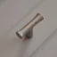 BAMBOO T, Metall-Möbelknopf in Satin nikel