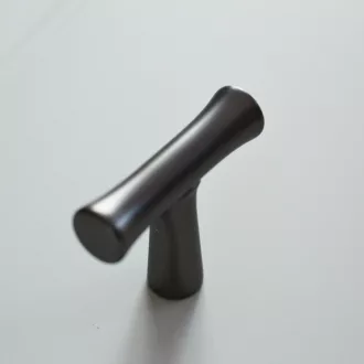 BAMBOO T, Metall-Möbelknopf in Titán
