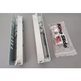   King Slide 500 mm, rejtett fióksín csillapítással, teljes kihúzású