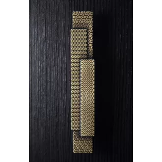   FACE, Antikolt bronz, fém designe bútorfogantyú, 128 mm furattáv