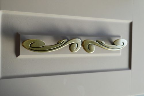 15130_R fém bútorfogantyú, 96 mm furattáv, antik bronz szín