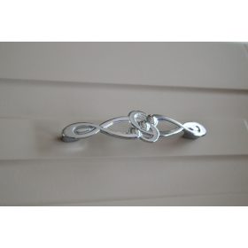   19312807 fém bútorfogantyú, 128 mm furattáv, fényes króm szín