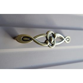   1519312812  fém bútorfogantyú, 128 mm furattáv, antik bronz szín