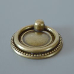 Metal furniture knob, bronze