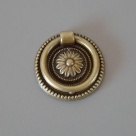  15.249.38.12  Vintage, antiker Möbelknauf in Bronzefarbe, Durchmesser 38 mm