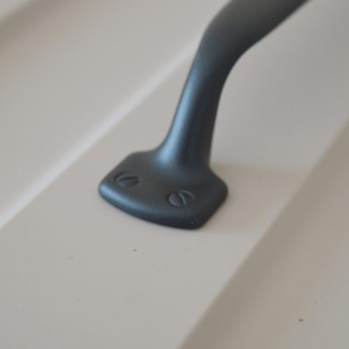 152869609 Matt fekete, vidéki stílusú fém bútorfogantyú