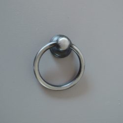 Metal furniture knob, antique black