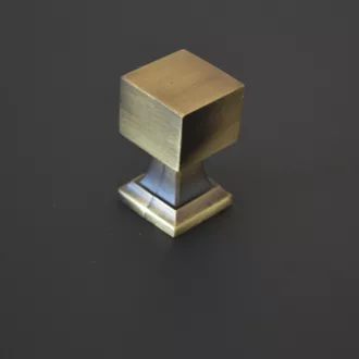 153741804 Viereckiger Metallmöbelknopf, antikbronzefarben