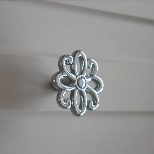153754607 Möbelknopf Chrom glänzend, 46 mm