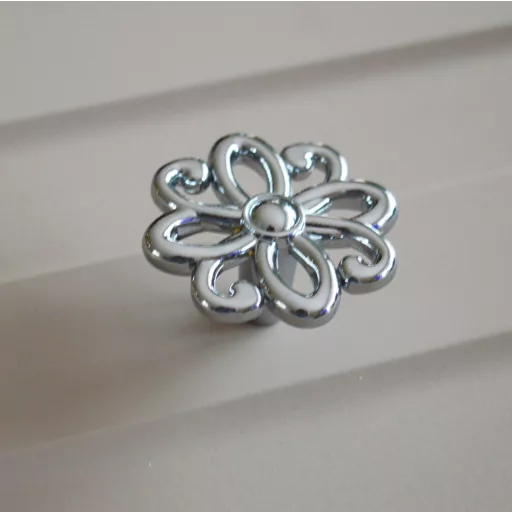 153754607 Möbelknopf Chrom glänzend, 46 mm