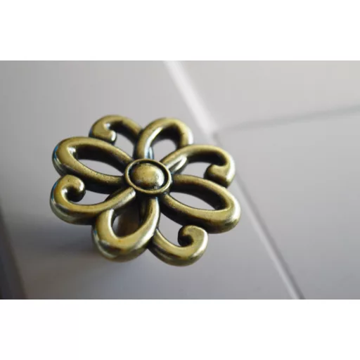 153754612 Antik bronz bútorgomb, 46 mm