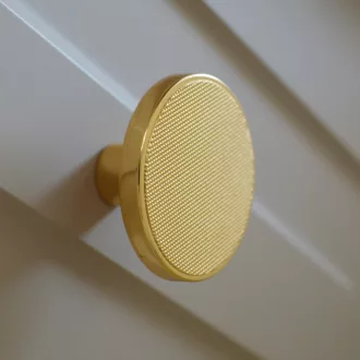 Hayden Gold Lux, eleganter Möbelknopf, Durchmesser 50 mm