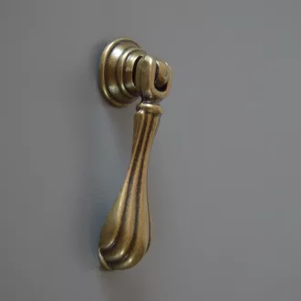   Hängegriff Schkeuditz, Landhaus, Klassisch, Zinkdruckguß, Bronzefarbig, Lange 68 mm
